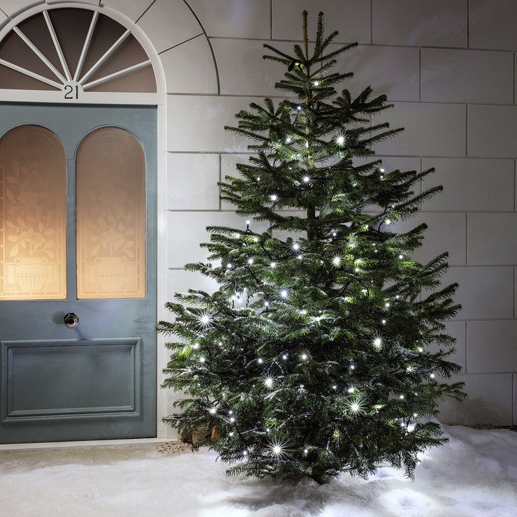 Instalatie de Craciun Tip Sir 9 m 80 LED -uri Mari Alb Rece - vivimall.ro