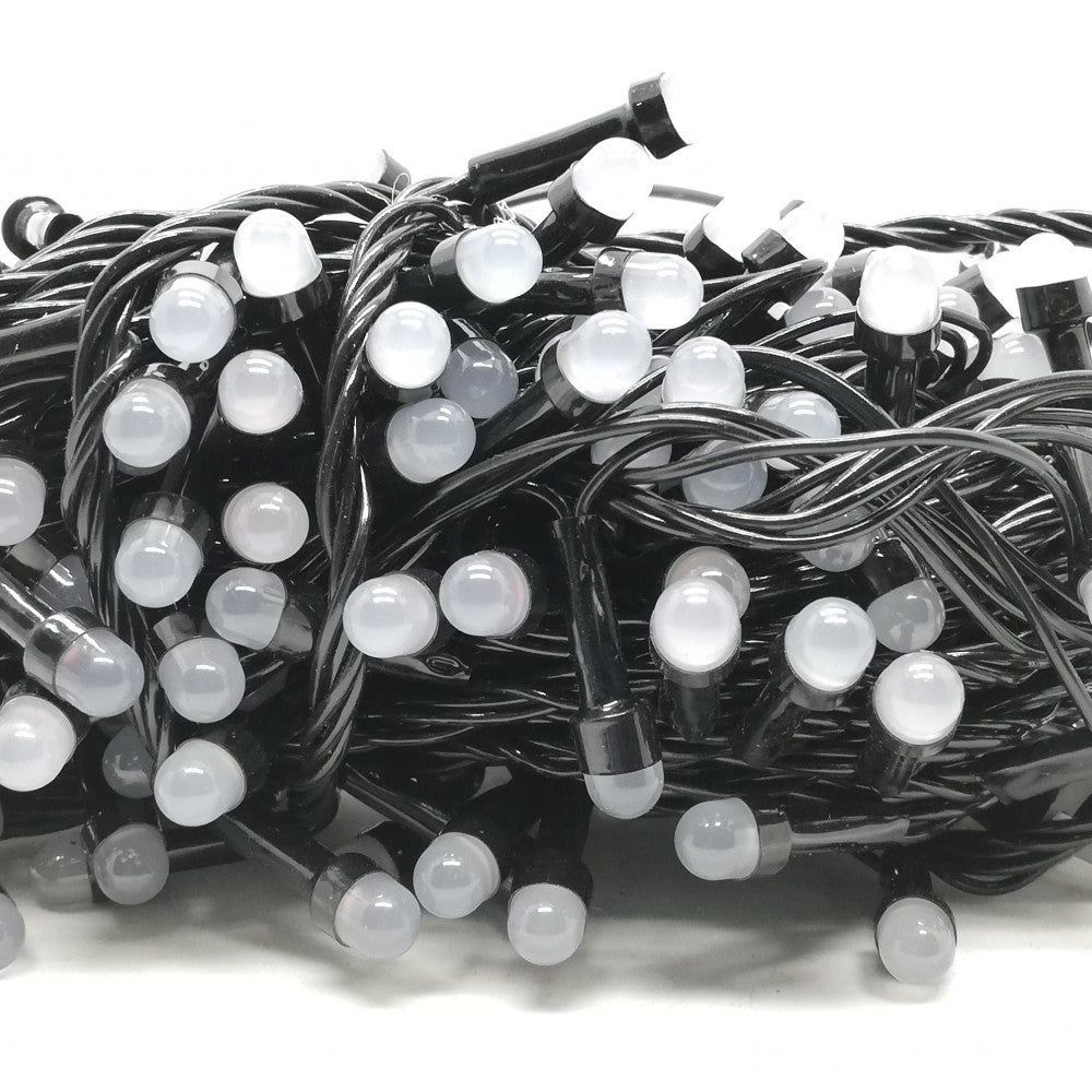 Instalatie de Craciun Tip Sir 9 m 80 LED -uri Mari Alb Rece - vivimall.ro