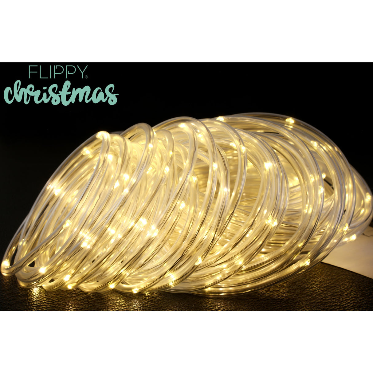 Instalatie luminoasa de Craciun tip furtun luminos, 300 LED-uri, 32 metri lungime, 8 programe, 2 metri prelungitor, sarma din cupru, incarcare solara, alb cald, Vivimall - vivimall.ro