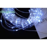 Karácsonyi fényinstalláció típusa: Fénytömlő, 300 LED, 32 méter hosszú, 8 program, 2 méteres hosszabbító kábel, rézhuzal, napelemes töltés, hideg