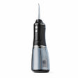 Irigator Bucal Electric, Flippy,  Portabil, Dus Bucal pentru Curatare, Indepartare Tartru, 4 Capete, 25 x 8 x 8 cm, Negru - vivimall.ro