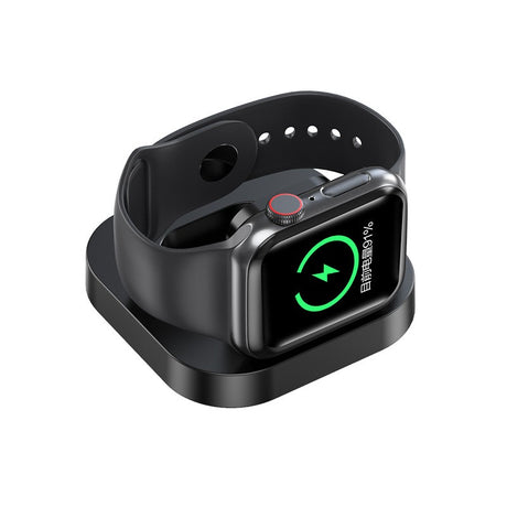 Incarcator Wireless pentru Smart iWatch, Flippy, Compatibil cu Apple iWatch 1/9, Magnetic Charger, Interfata TYPE-C, 3W, 7.5 x 7.5 x 1.2 cm, Pliabil, Negru - vivimall.ro