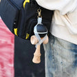 Husa pentru Kendama, Vivimall, Husa de Depozitare pentru Kendama, din PVC rezistent, Catarama cu Agatare pentru Transportare, Forma Breloc 8, 12 x 6 cm, Alb - vivimall.ro