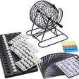 Joc Bingo Vivimall, din metal, 75 bile albe, portabil, 21 x 21 cm, negru - vivimall.ro