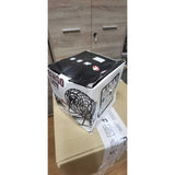 Joc Bingo Vivimall, din metal, 75 bile albe, portabil, 21 x 21 cm, negru, Resigilat - vivimall.ro