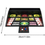 Joc de baut cu banuti Vivimall, Pahare de Shot din Sticla Incluse, distractiv si interactiv, 23x28 cm, multicolor - vivimall.ro