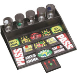 Joc de baut cu banuti Vivimall, Pahare de Shot din Sticla Incluse, distractiv si interactiv, 23x28 cm, multicolor - vivimall.ro