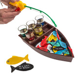 Joc de baut, La pescuit, Vivimall, arunca undita si prinde provocarea, pahare de shot din sticla, pentru petreceri, distractiv,  31 x 15 x 5 cm, multicolor - vivimall.ro