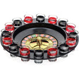 Joc de Baut Ruleta cu Pahare de Shot Vivimall, 30 cm, Rosu/Negru - vivimall.ro