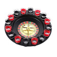 Joc de Baut Ruleta Vivimall, cu 16 Pahare de Shot din Sticla , 30 x 30 x 5.5 cm, model 2, Rosu/Negru - vivimall.ro