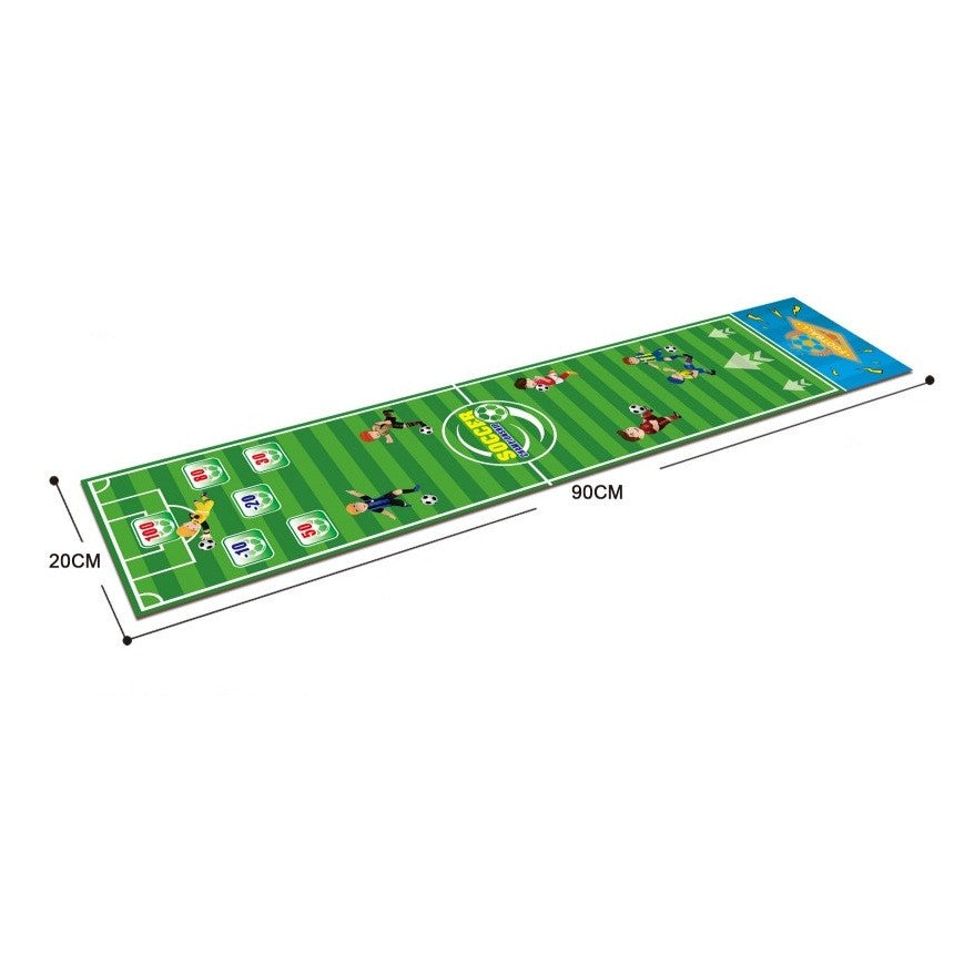Joc Interactiv, Vivimall, Covor de Fotbal 90 x 20 cm, 1-4 Jucatori, +5 Ani, 6 Mingi Incluse, Verde - vivimall.ro