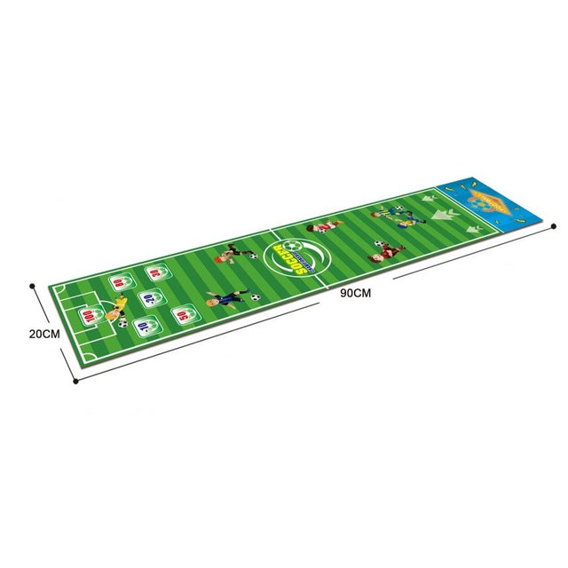 Joc Interactiv, Vivimall, Covor de Fotbal 90 x 20 cm, 1-4 Jucatori, +5 Ani, 6 Mingi Incluse, Verde - vivimall.ro
