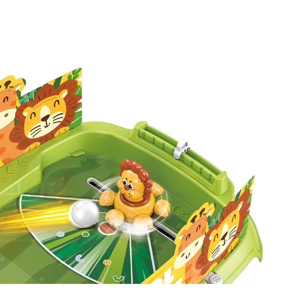 Joc de Masa Interactiv Lion Battle pentru Copii, Vivimall, 4 Mingi, Tabela Scor, 40.7x27x14 cm, Verde - vivimall.ro