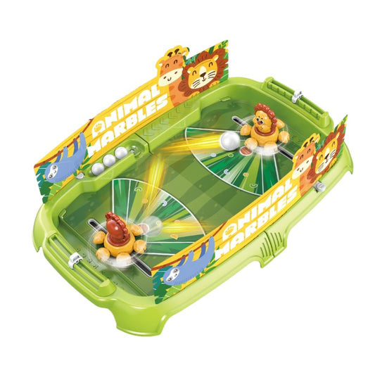 Joc de Masa Interactiv Lion Battle pentru Copii, Vivimall, 4 Mingi, Tabela Scor, 40.7x27x14 cm, Verde - vivimall.ro