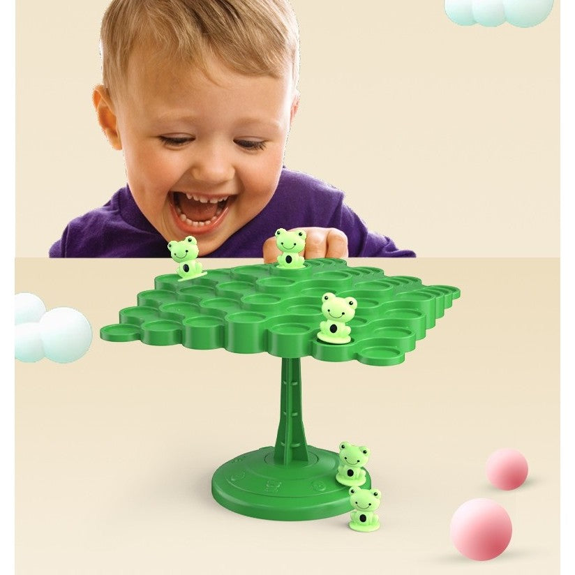 Joc Interactiv, Vivimall, Broaste in Echilibru, +3 Ani, din Plastic, 50 de Pioni, Placa de Echilibru, Roata cu Pedepse, Zar, 14 x 7 x 14 cm, Verde - vivimall.ro