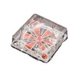 Joc de societate cu 4 pahare de shoturi din sticla Vivimall, ruleta norocului, pentru petreceri, 17x17x7.5cm - vivimall.ro