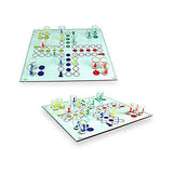 Joc de baut, Nu te supara frate, Vivimall, cu pahare de shot din sticla, 30x30 cm, multicolor - vivimall.ro