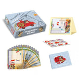 Joc educativ magnetic de interconectare, micul pompier, 15 nivele, 9 carti, pentru copii, +3 ani, multicolor - vivimall.ro