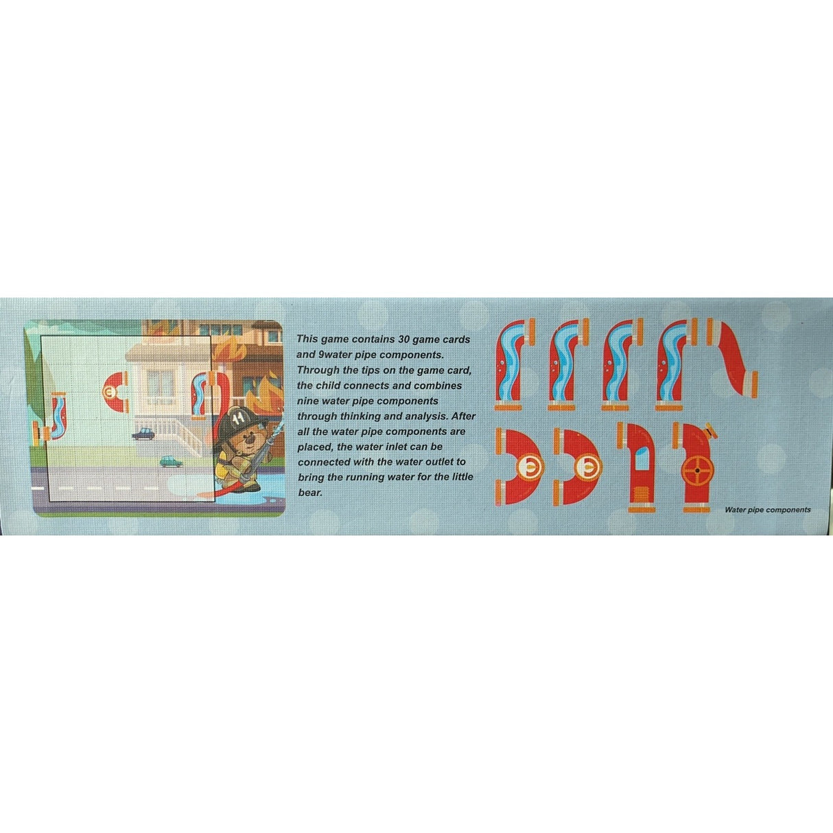 Joc educativ magnetic de interconectare, micul pompier, 15 nivele, 9 carti, pentru copii, +3 ani, multicolor - vivimall.ro