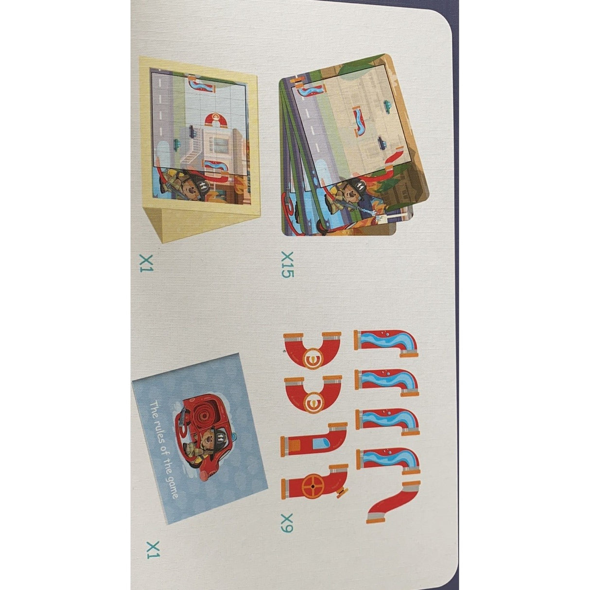 Joc educativ magnetic de interconectare, micul pompier, 15 nivele, 9 carti, pentru copii, +3 ani, multicolor - vivimall.ro