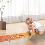 Joc Interactiv, Vivimall, Covor de Basket 90 x 20 cm, 1-4 Jucatori, +5 Ani, 6 Mingi Incluse, Maro - vivimall.ro