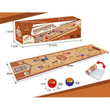 Joc Interactiv, Vivimall, Covor de Basket 90 x 20 cm, 1-4 Jucatori, +5 Ani, 6 Mingi Incluse, Maro - vivimall.ro