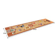 Joc Interactiv, Vivimall, Covor de Basket 90 x 20 cm, 1-4 Jucatori, +5 Ani, 6 Mingi Incluse, Maro - vivimall.ro