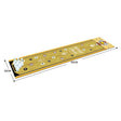 Joc Interactiv, Vivimall, Covor de Bowling 90 x 20 cm, 1-4 Jucatori, +5 Ani, 6 Mingi Incluse, 6 Popice, Galben - vivimall.ro