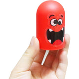 Joc Interactiv, Vivimall, Tic Tac Toe Gobble, din Plastic, +3 Ani, 18 Piese, 21.5 x 4 x 10 cm, Albastru/Rosu - vivimall.ro