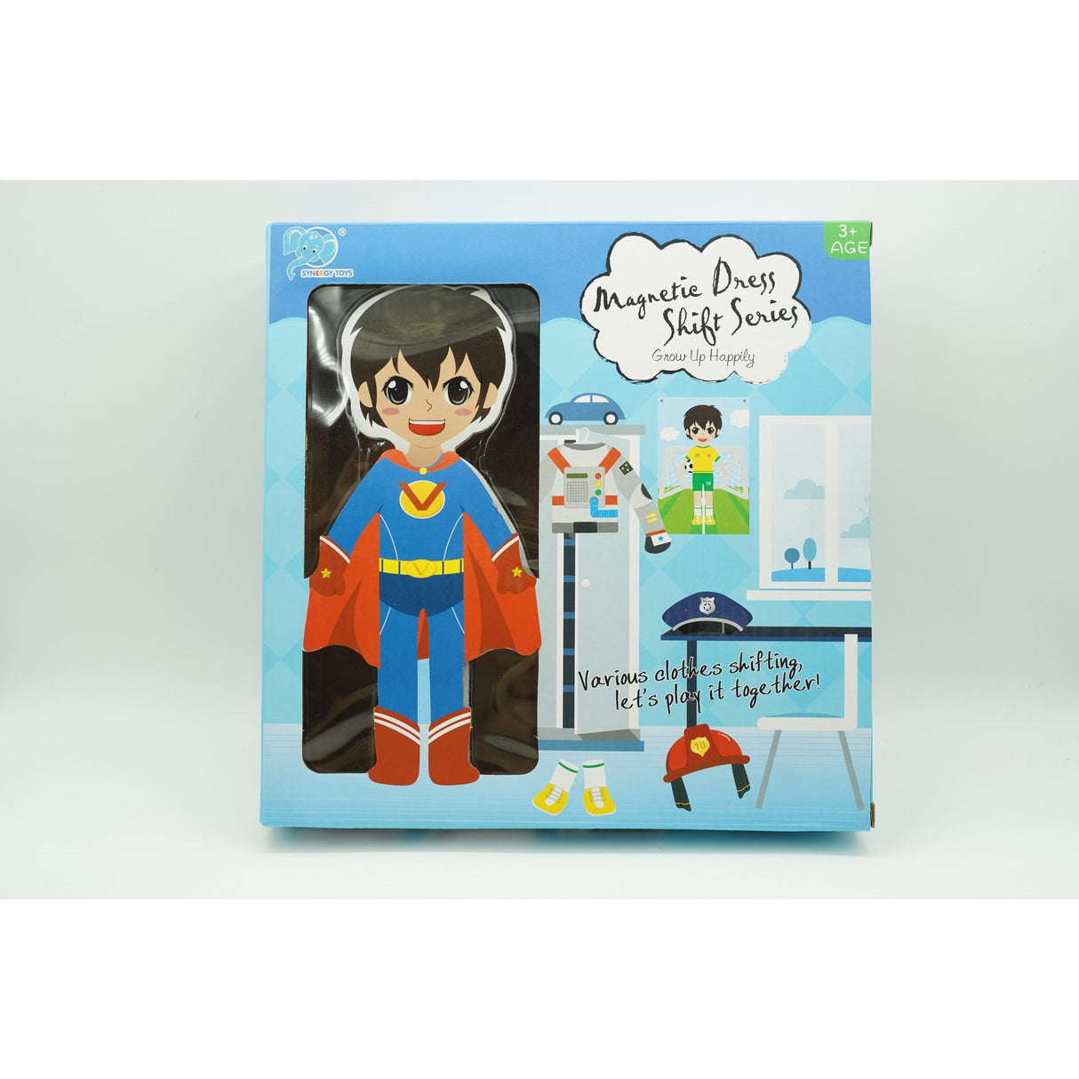 Joc magnetic dress, papusa magnetica cu multiple haine, 26 de piese, pentru copii, +3 ani, multicolor - vivimall.ro