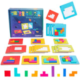 Joc Interactiv, Vivimall, Tip Puzzle, din Lemn, +3 Ani, 128 Piese, 15 x 17 x 3.5 cm, Multicolor - vivimall.ro