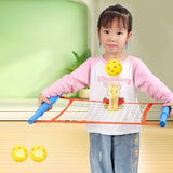 Joc Spikeball, Vivimall, pentru Copii, Joc in 2, pentru Plaja, Parcuri, Interior, 2 Plase, 2 Mingi Normale, 2 Mingi Luminoase, Senzorial, Prinderea Mingii, 50x30 cm,  Multicolor - vivimall.ro