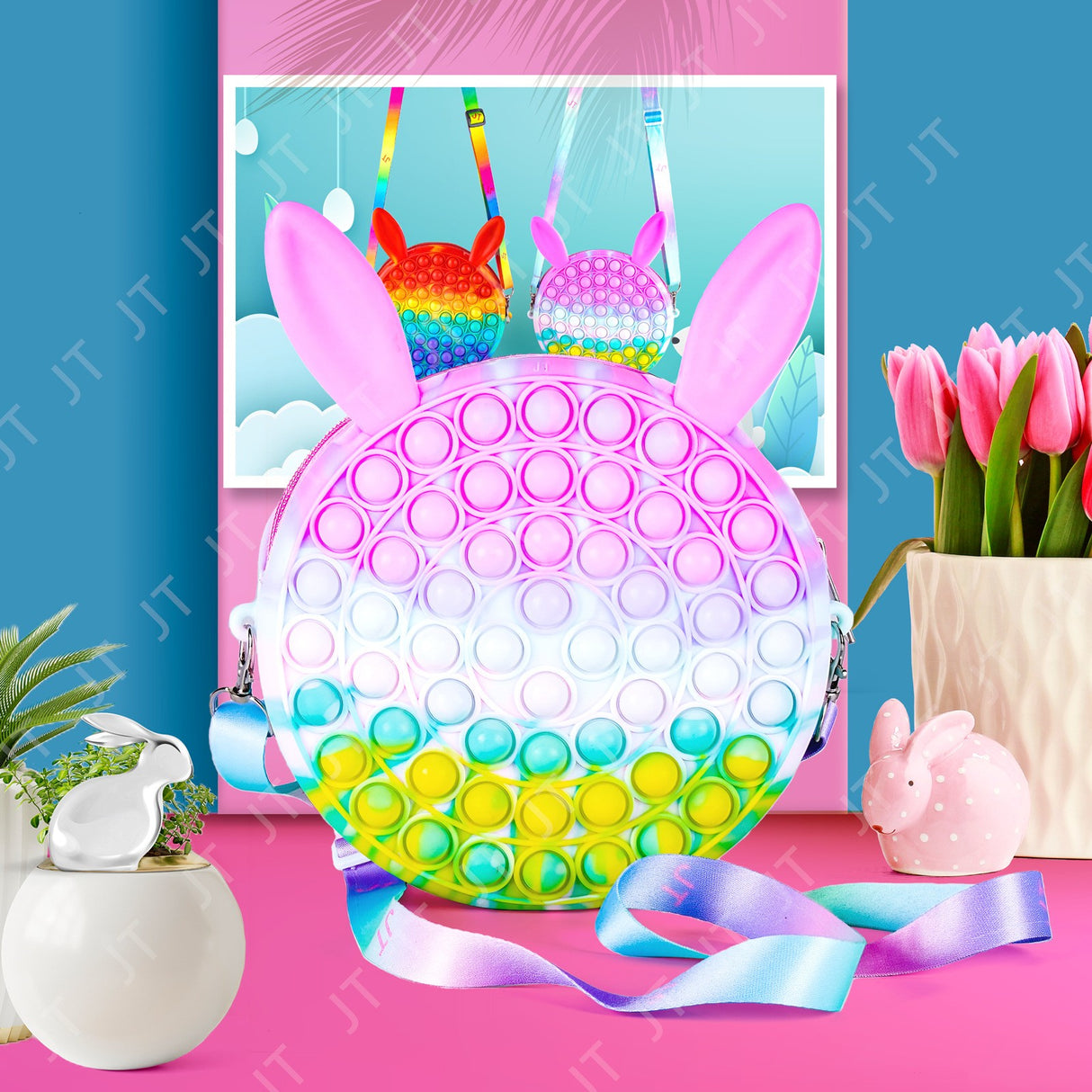 Pop It Nyuszi Macaron Zsák 16 Cm | PopJoy 2