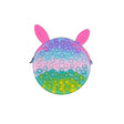 Jucarie antistres din silicon Vivimall, Geanta Pop It, 16 cm, Iepuras, Macarons - vivimall.ro