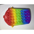 Geantă Pop It din silicon model Milkshake multicolor, jucărie antistres pentru copii, vedere frontală