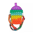 Jucarie antistres din silicon, Vivimall, Geanta Pop It, Milkshake, Multicolor - vivimall.ro