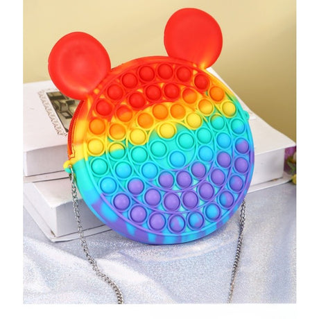 Pop It Szivárvány Egér Táska | BubbleBag
