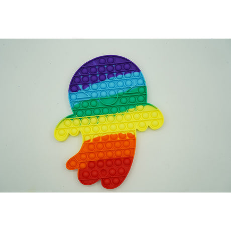 Jucarie antistres din silicon Vivimall, Pop it Now and Flip It , 30x24 cm, Fantoma ,Multicolor - vivimall.ro