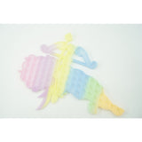 Jucarie antistres din silicon Vivimall, Pop it Now and Flip It , 40x45 cm, Cupidon, Fosforescent, Multicolor - vivimall.ro