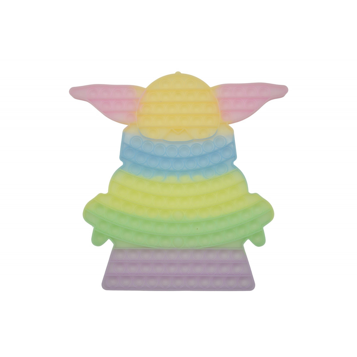Szilikon Stresszjáték, Pattintsd ki és fordítsd meg, Baby Yoda, 30 cm, Foszforeszkáló