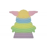 Szilikon Stresszjáték, Pattintsd ki és fordítsd meg, Baby Yoda, 30 cm, Foszforeszkáló