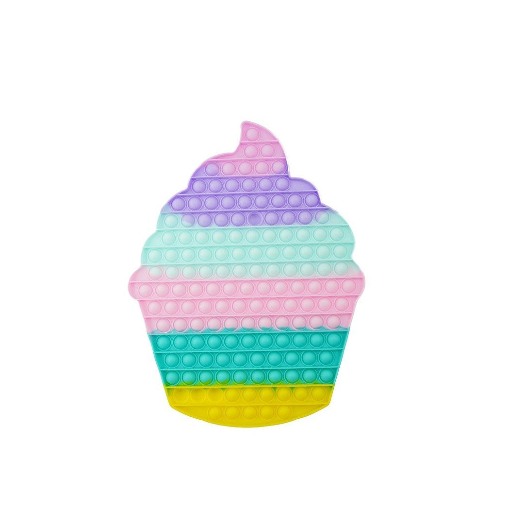 Szilikon stresszoldó játék, Pattintsd ki és fordítsd meg, Cupcake, Hatalmas 