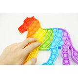 Jucarie antistres din silicon, Vivimall, Pop It Now and Flip It, Cal, Multicolor - vivimall.ro