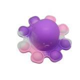 Jucarie Antistres, Vivimall, Tip Pop It, Caracatita Reversibila, din Silicon, 20 x 10 cm, Mov - vivimall.ro