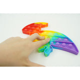 Jucarie antistres din silicon, Vivimall, Pop It Now and Flip It, Dinozaur mic, Multicolor V2 - vivimall.ro