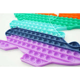 Jucarie antistres din silicon Vivimall, Pop it Now and Flip It ,Dragon ,Multicolor - vivimall.ro