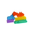 Jucarie antistres din silicon Vivimall, Pop it Now and Flip It ,Excavator ,Multicolor ,Model 4 - vivimall.ro