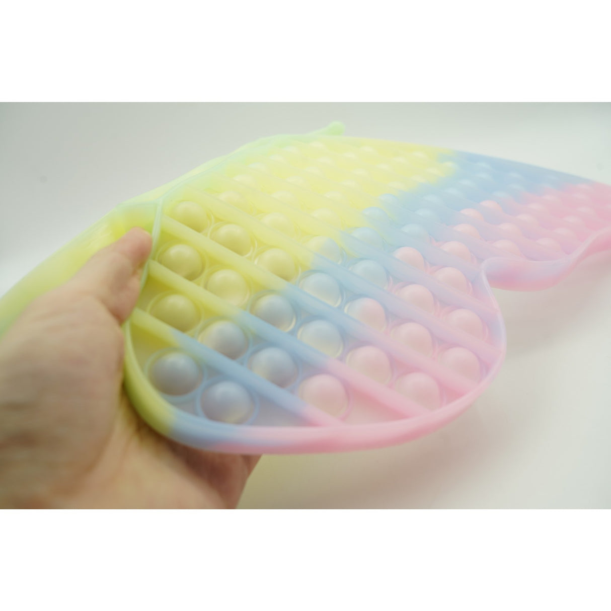 Szilikon Antistressz Játék, Pattintsd ki és fordítsd meg, Pillangó, 30 cm, Foszforeszkáló