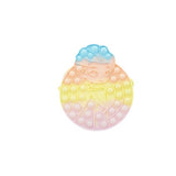 Jucarie antistres din silicon, Flippy, Pop It Now and Flip It, Geanta de umar, Mica printesa, 16 cm, Macarons - vivimall.ro