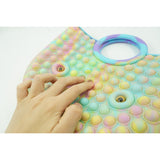 Jucarie Antistres din silicon Vivimall, Pop It Now And Flip It, Geanta mare, 28 cm, Multicolor, V4 - vivimall.ro